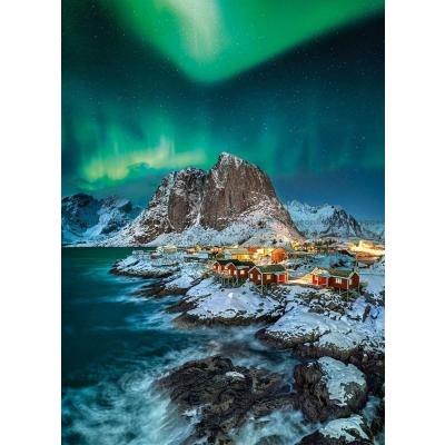 Billede af Norge: Lofoten - Nordlys, 1000 brikker