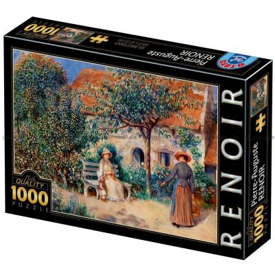 Renoir: Garden Scene In Brittany, 1000 brikker