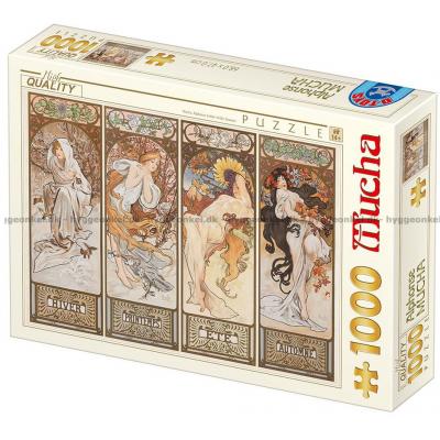Mucha: Årstiderne, 1000 brikker