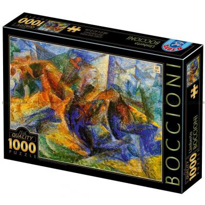 Boccioni: Horse Rider Buildings, 1000 brikker