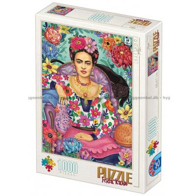 Frida Kahlo: Blandt blomster, 1000 brikker