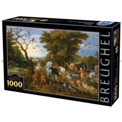 Brueghel: Dyrene går ind i Noas Ark, 1000 brikker