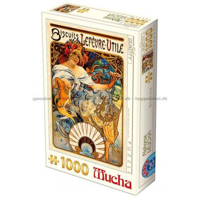 Mucha: Biscuits Lefevre-Utile, 1000 brikker