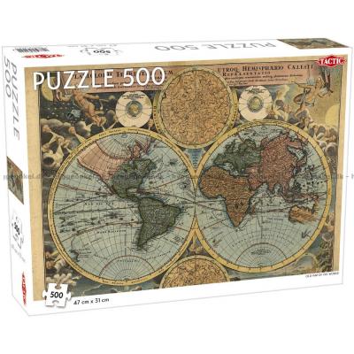 Antikt verdenskort, 500 brikker
