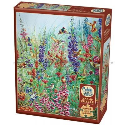 Fugle og blomster i haven, 275 brikker