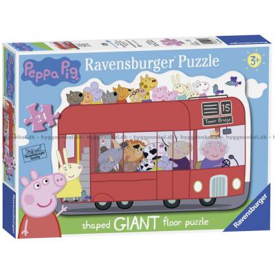 Gurli Gris: Bus - Gulvpuslespil, 24 brikker