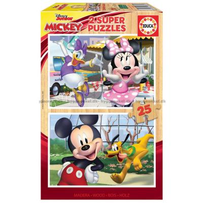 Disney: Mickey og venner, 2x25 brikker