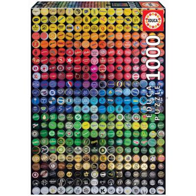 Farverige kapsler, 1000 brikker