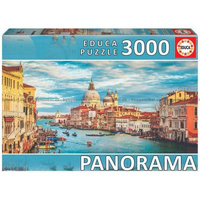 Venedig: Canal Grande - Panorama, 3000 brikker
