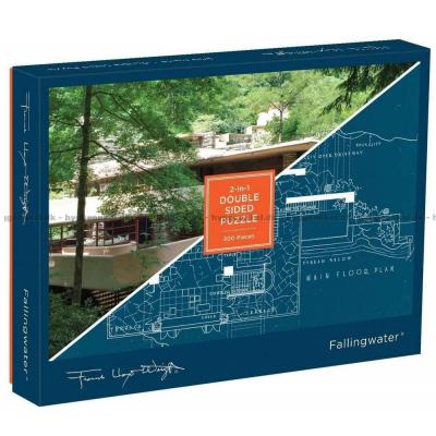 Wright: Fallingwater - Dobbeltsidet, 500 brikker