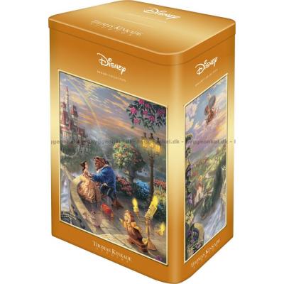 Disney: Kinkade - Skønheden og Udyret - Metalæske, 500 brikker