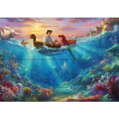 Billede af Disney: Kinkade - Ariel - Metalæske, 500 brikker