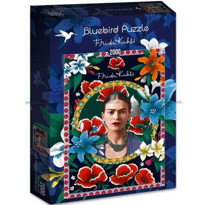 Kahlo: Blomster, 2000 brikker