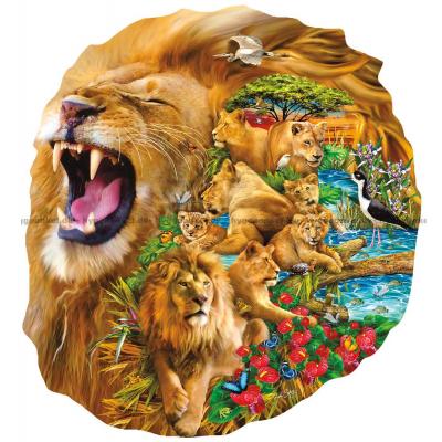 Schory: Løvefamilien - Formet motiv, 1000 brikker