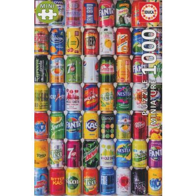 Sodavandsdåser: Collage - Miniature, 1000 brikker