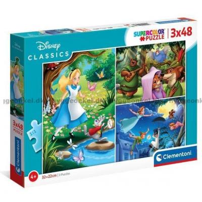 Disney: Klassisk, 3x48 brikker