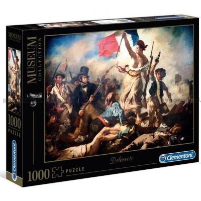Delacroix: Friheden fører folket på barrikaderne, 1000 brikker