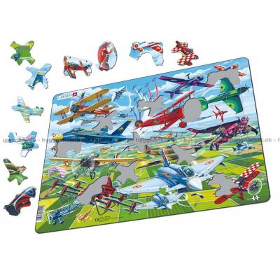 Billede af Seje flyvemaskiner - Rammepuslespil, 64 brikker