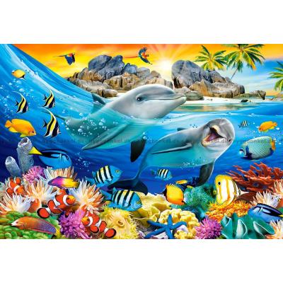 Billede af Delfinerne ved kysten, 1000 brikker