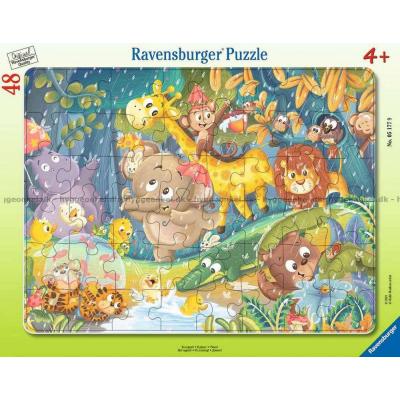 Det regner - Rammepuslespil, 48 brikker