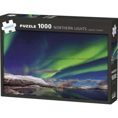 Sverige: Nordlys over Lapland, 1000 brikker
