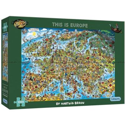 Braun: Europa, 1000 brikker