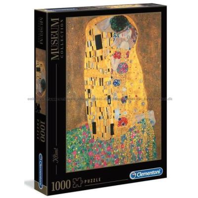 Klimt: Kysset, 1900, 1000 brikker