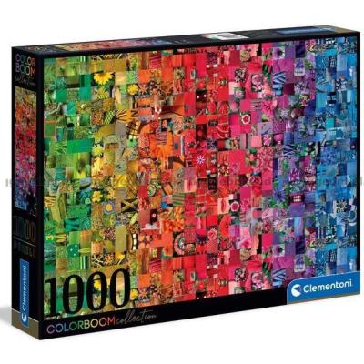 Farve eksplosion: Farverige firkanter, 1000 brikker