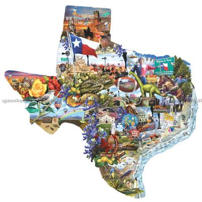 Schory: Texas - Formet motiv, 1000 brikker