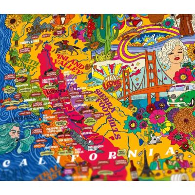 Billede af Vin: Californien, 1000 brikker