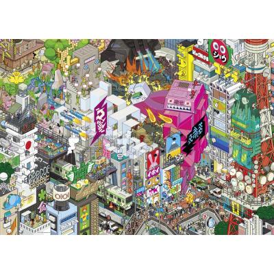 Billede af eBoy: Pixorama - Tokyo, 1000 brikker