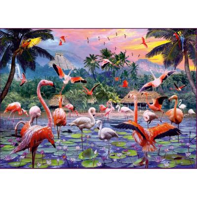 Billede af Flamingoer, 1000 brikker