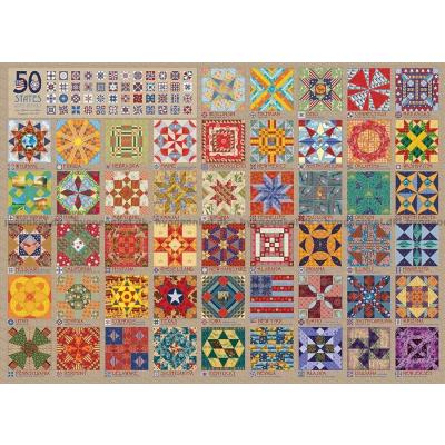 Billede af Patchwork: USA, 1000 brikker