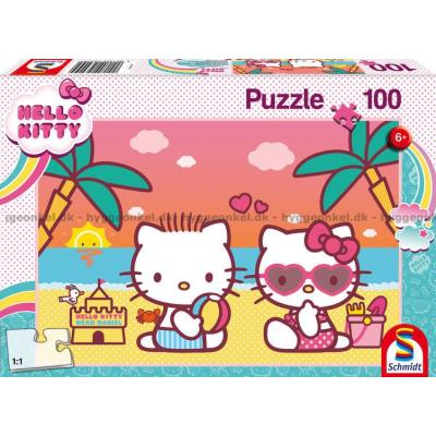 Hello Kitty: Sjov på stranden, 100 brikker