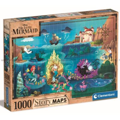 Disney: Den lille havfrue - Kort, 1000 brikker