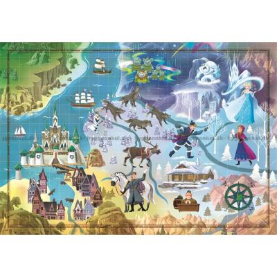 Billede af Disney: Frost - Kort, 1000 brikker