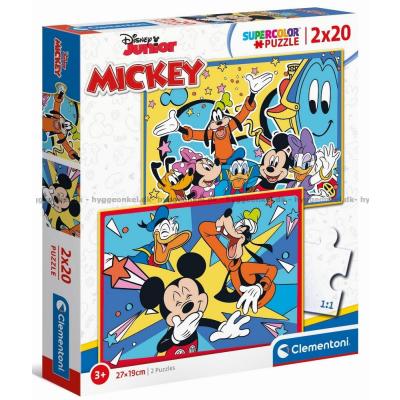 Disney: Mickey og venner - Hygger sig, 2x20 brikker