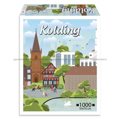 Danske byer: Kolding, 1000 brikker