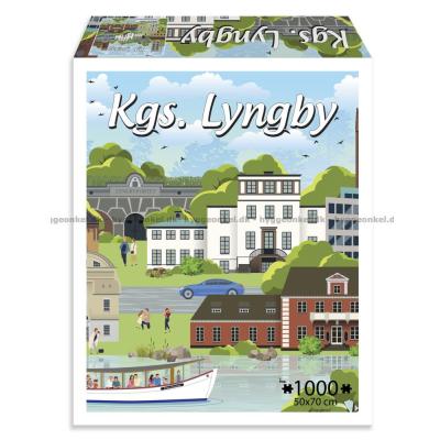 Danske byer: Kgs. Lyngby, 1000 brikker