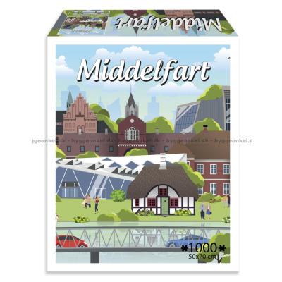 Danske byer: Middelfart, 1000 brikker