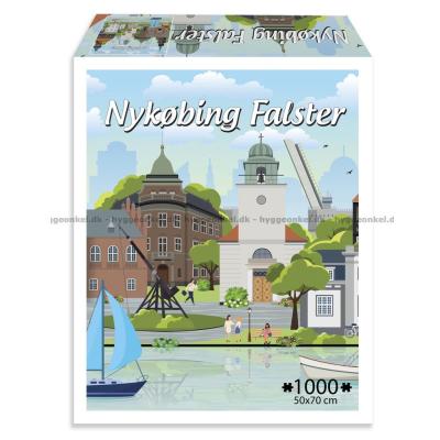 Danske byer: Nykøbing Falster, 1000 brikker