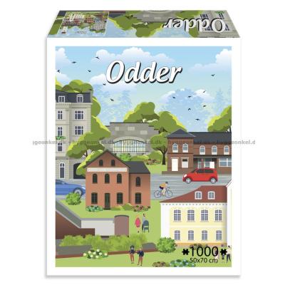 Danske byer: Odder, 1000 brikker