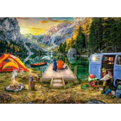 Billede af Camping ferie, 1000 brikker