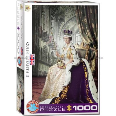 England: Dronning Elizabeth II, 1000 brikker