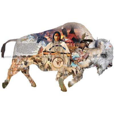 Rogers: Den hvide bison - Formet motiv, 1000 brikker