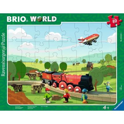 Brio: Toget - Rammepuslespil, 40 brikker