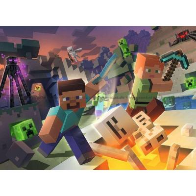 Billede af Minecraft, 100 brikker