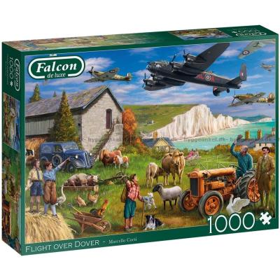 Corti: Flyvemaskiner over Dover, 1000 brikker