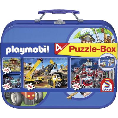 Playmobil: Metalæske - Blå, 2x60 2x100 brikker