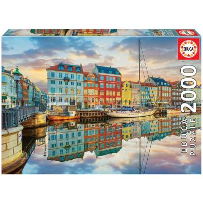 Solnedgang ved Nyhavn, 2000 brikker